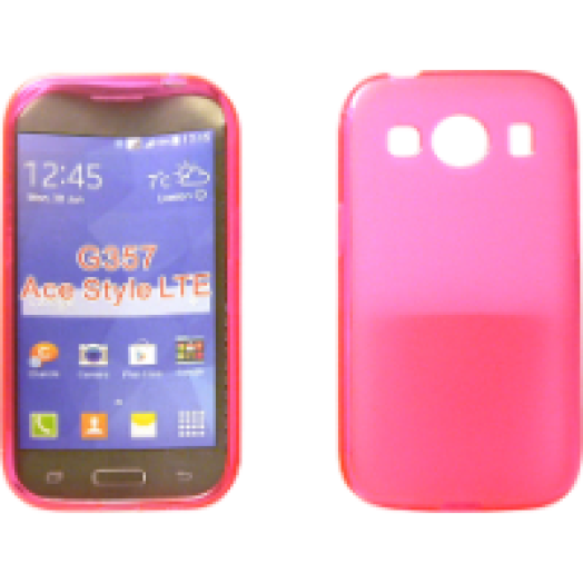 Galaxy Ace 4 pink vékony szilikon hátlap