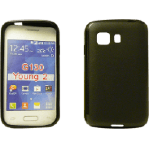 Galaxy Young 2 fekete vékony tpu szilikon hátlap