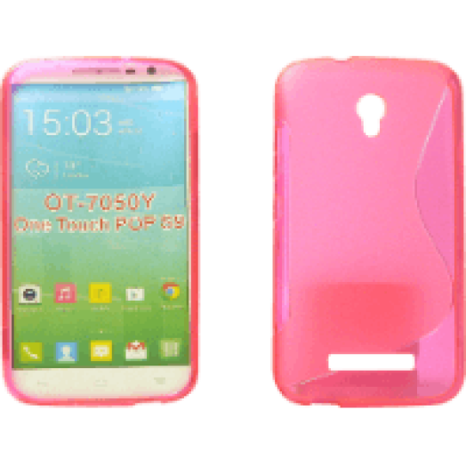 Alcatel Pop S9 Tpus pink szilikon hátlap