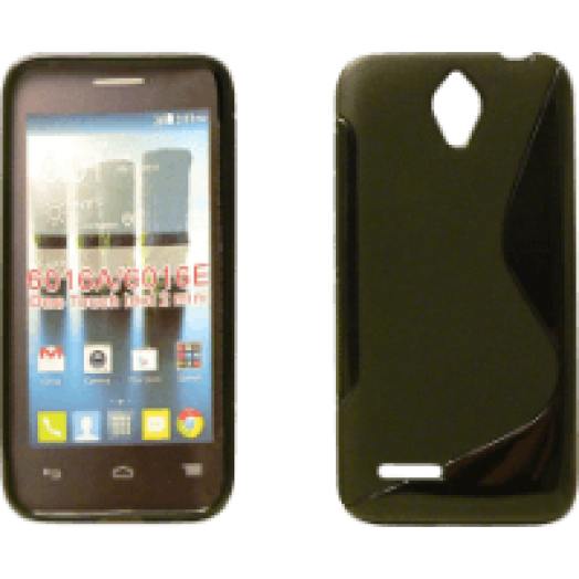 Alcatel Idol 2 Mini Tpus fekete szilikon hátlap