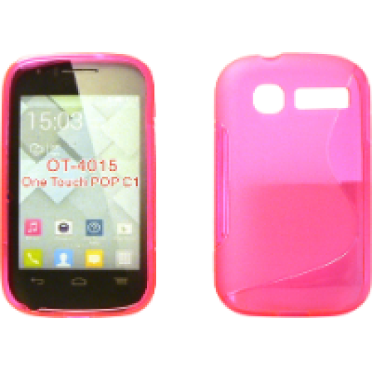 Alcatel Pop C1 Tpus pink szilikon hátlap