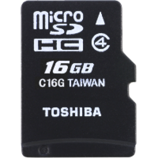 microSDHC 16GB kártya Class4 + adapter