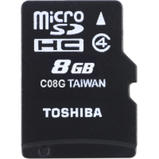 microSDHC 8GB kártya Class4 + adapter