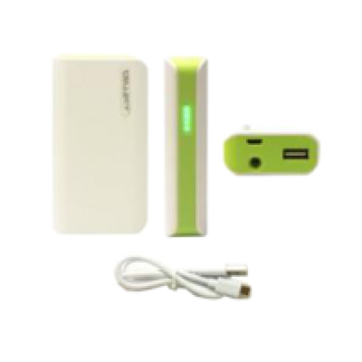 külső akkumulátor fehér 6000 mAh