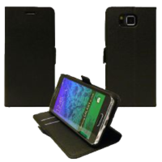 Samsung Grand Prime fekete flip oldalra nyíló tok