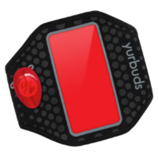 Universal ErgoSport LED ArmBand karra csatolható tok (iPhone/okostelefon) , piros-fekete