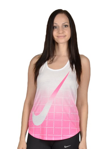 SWOOSH GRID FADE TANK