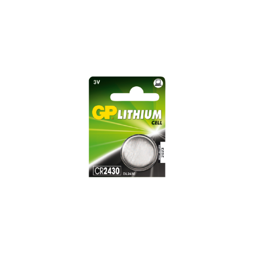 GP CR2430 lítium gombelem, 1db 5-ös téphető levél blisteren