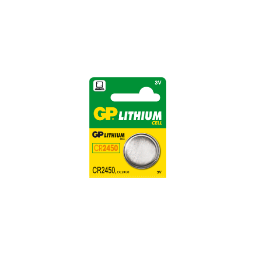 GP CR2450 lítium gombelem, 1db 5-ös téphető levél blisteren