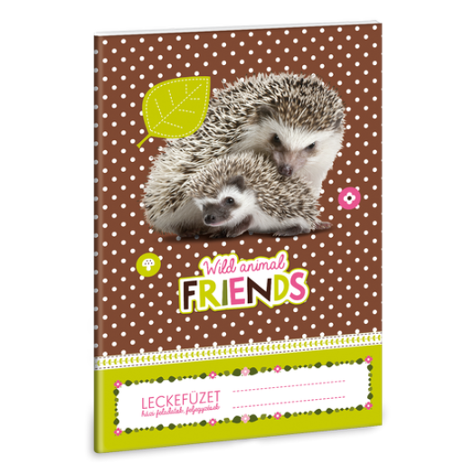 erdő-süni/Hedgehog A/5 leckefüzet