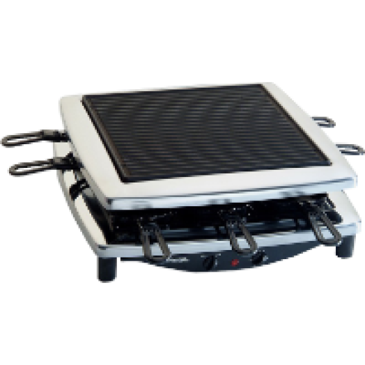 RC 3 PLUS Raclette grill+kőlap króm