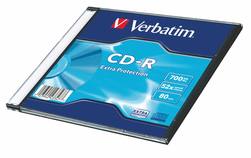 Verbatim Datalife CD-R lemez 700MB, 52x, vékony tokos