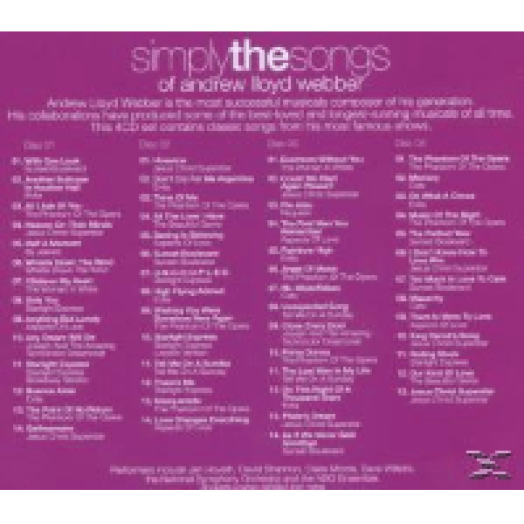 Simply The Songs Of Andrew Lloyd Webber (Box Set) CD