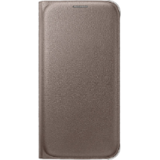 GALAXY S6 bőr book arany