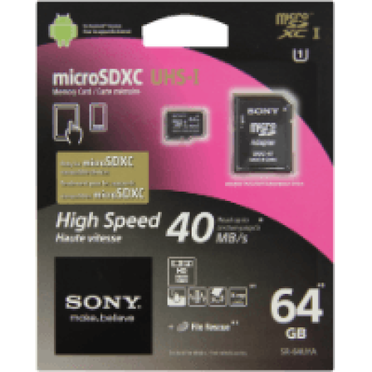 Micro SDXC kártya 64GB Class 10 SR64UYA