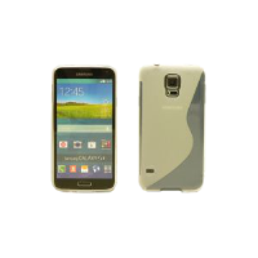 Samsung Galaxy Young 2 szilikon hátlap átlátszó/fekete