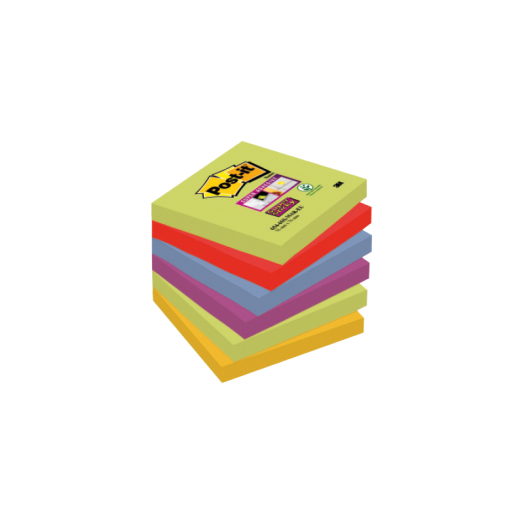 Post-it Super Sticky jegyzet tömb 76x76mm 6 tömb/csomag