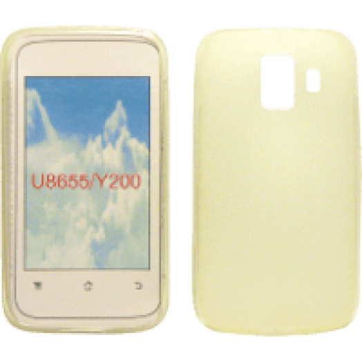 HUAWEI Y200 szilikon hátlap átlátszó/fehér