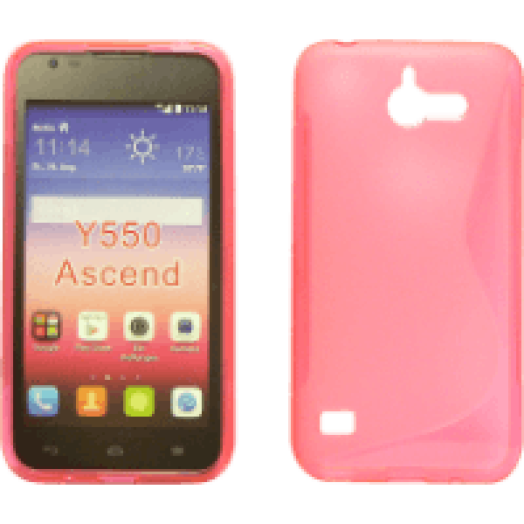 HUAWEI Y550 szilikon hátlap rózsaszín