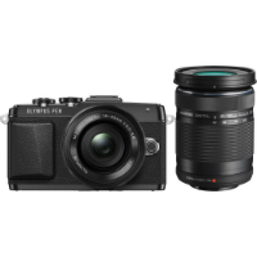E-PL7 fekete + Pancake EZ-M1442 fekete + EZ-M4015 fekete Kit