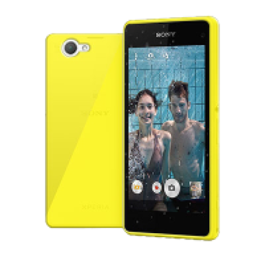 Gelskin Sony Xperia Z1 Compact citromsárga hátlap
