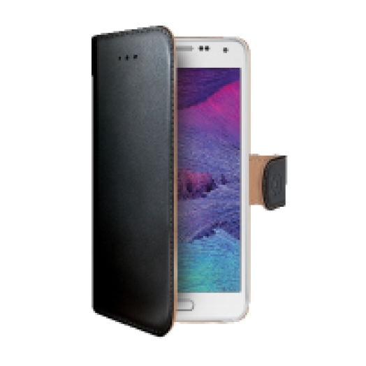 SAMSUNG Galaxy S6 bőr tok fekete