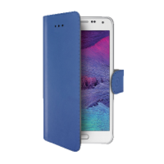 SAMSUNG Galaxy S6 bőr tok kék