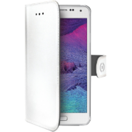 SAMSUNG Galaxy S6 bőr tok fehér