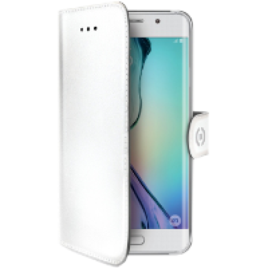 SAMSUNG Galaxy S6 Edge bőr tok fehér