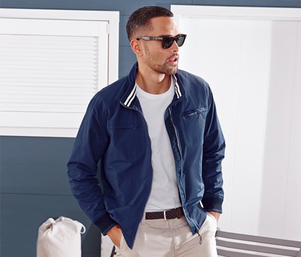 Férfi blouson dzseki, kék