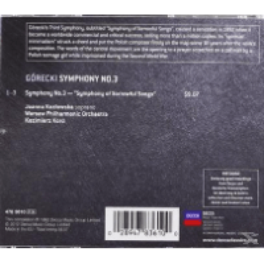 Górecki - Symphony No.3 CD