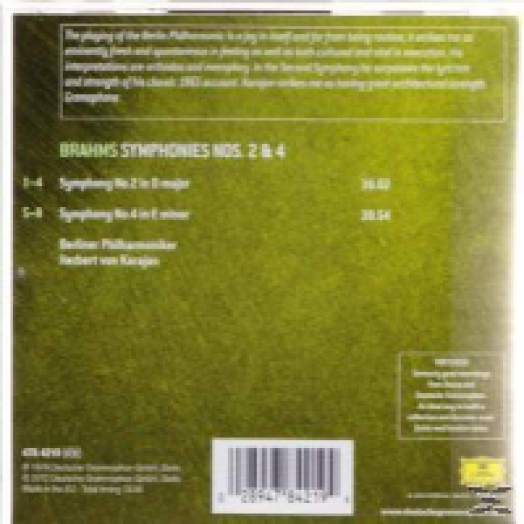 Brahms - Symphonies Nos. 2 & 4 CD