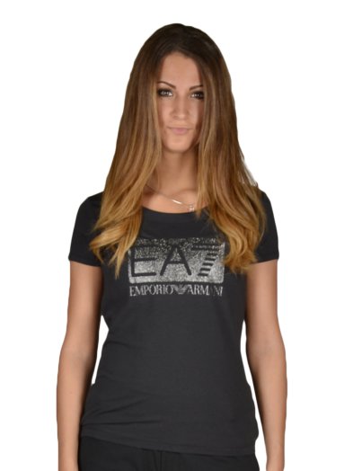 TRAIN GRAPHIC W TEE RN SS GLITTER