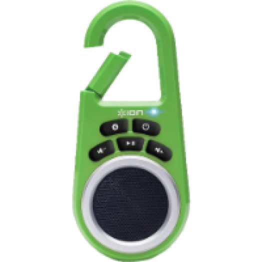 Clipster csíptethető mobil bluetooth hangszóró, zöld