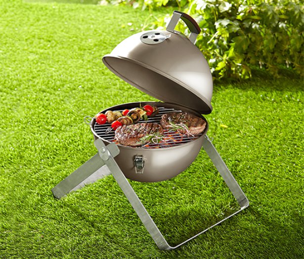 Gömb alakú grillsütő, szürke