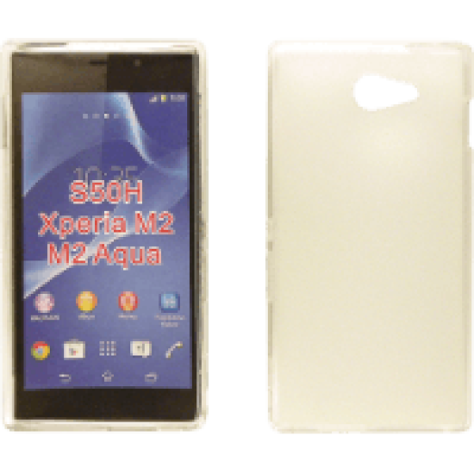 Sony Xperia M2 Aqua átlátszó vékony szilikon hátlap