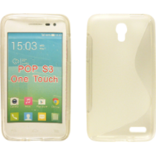 Alcatel POP S3 átlátszó szilikon tok