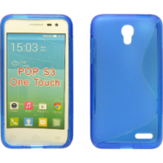 Alcatel POP S3 kék szilikon tok