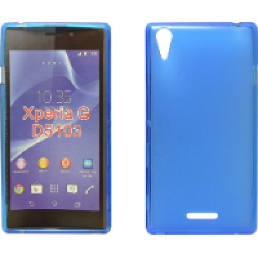 Sony Xperia T3 vékony szilikon hátlap, kék