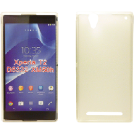 Sony Xperia T2 vékony szilikon hátlap, átlátszó