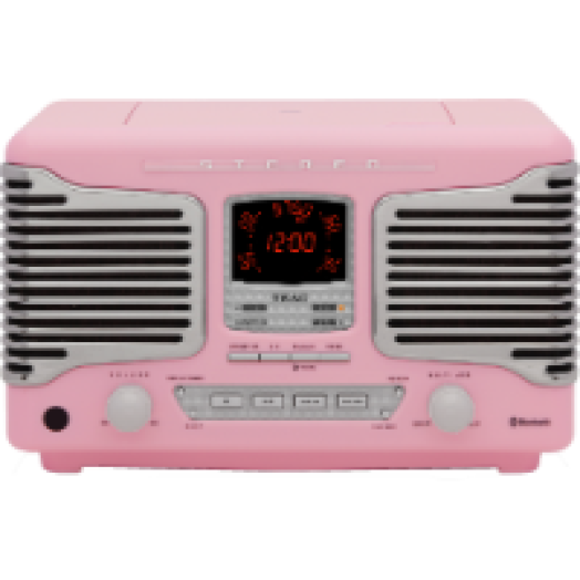 SL-D800BT nosztalgia mini hifi, pink