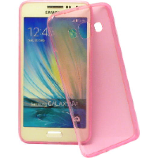 Samsung Galaxy A3 ultravékony szilikon hátlap, pink