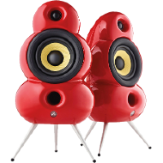 Smallpod 2 utas bass reflex hangsugárzó pár, piros