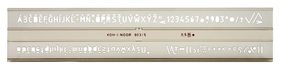 Koh-I-Noor betűsablon