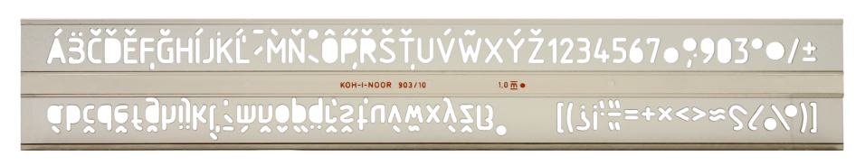Koh-I-Noor betűsablon