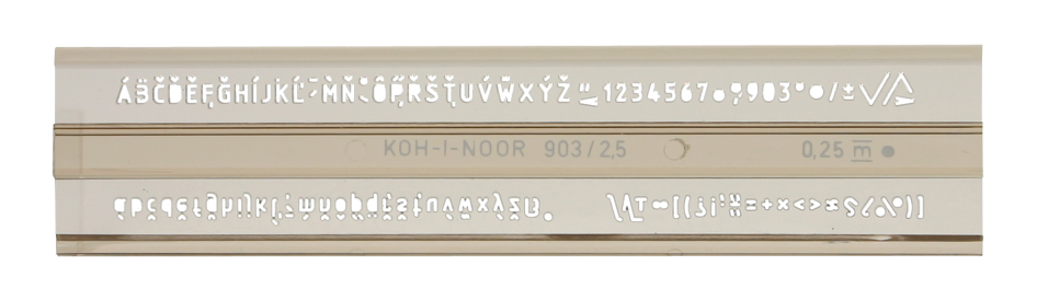 Koh-I-Noor betűsablon