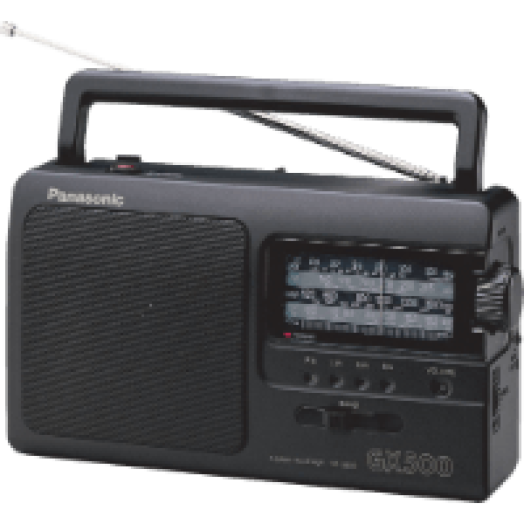 RF-3500 E9-K hordozható rádió, fekete