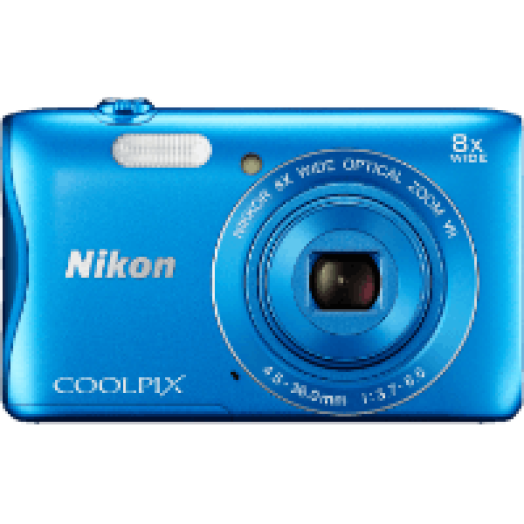 Coolpix S3700 kék digitális fényképezőgép + 8GB SD kártya
