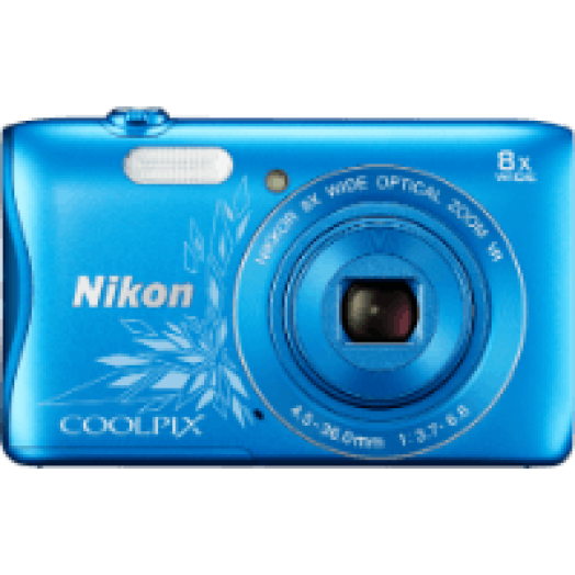 Coolpix S3700 kék lineart digitális fényképezőgép + 8GB SD kártya