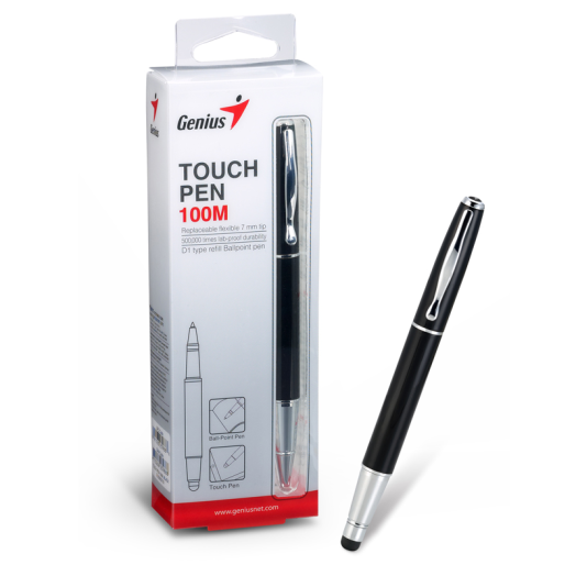 Genius TouchPen 100M Black érintőceruza+golyóstoll egyben